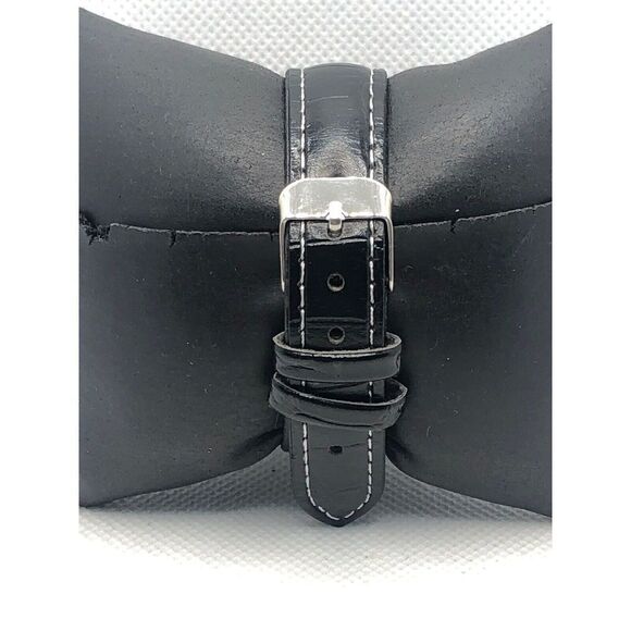 Skagen SKW2677 Women's Black Leather Analog Gray Dial Quartz Wrist Watch KS287 - Picture 4 of 9